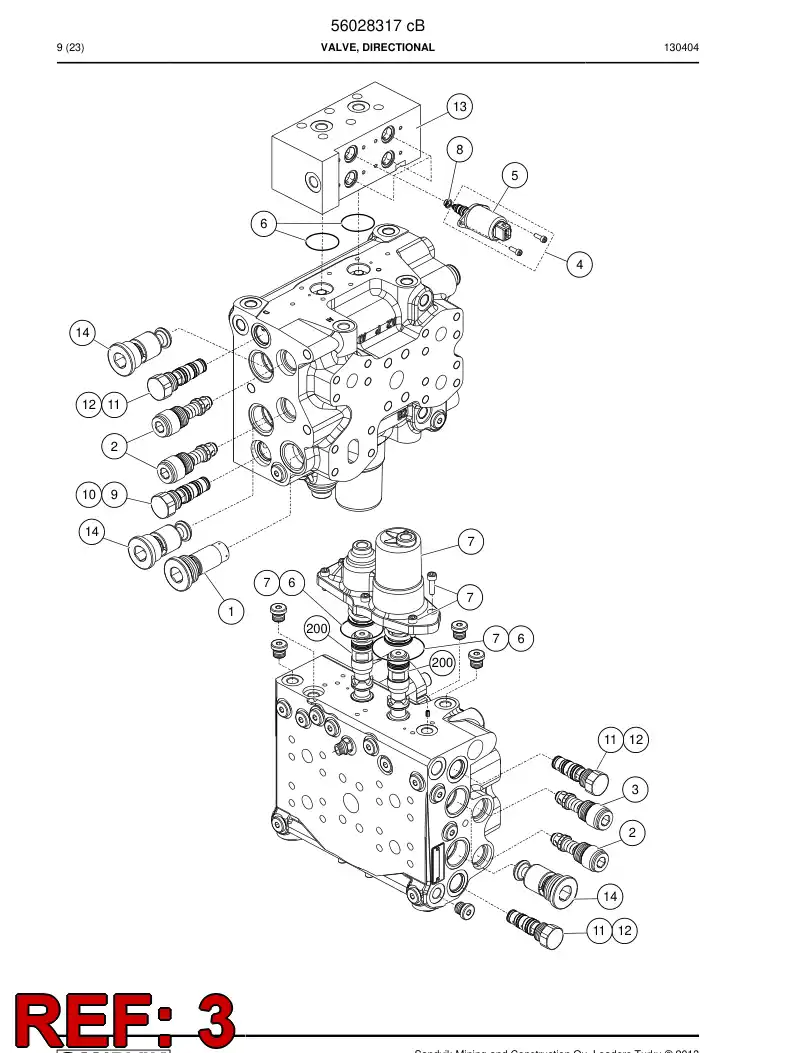 56035368 560 353 68 Valve, Pressure Relief - Sandvik Technical Drawing