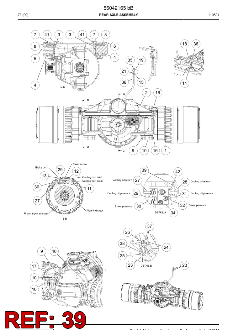 56035514 560 355 14 Bushing - Sandvik Technical Drawing