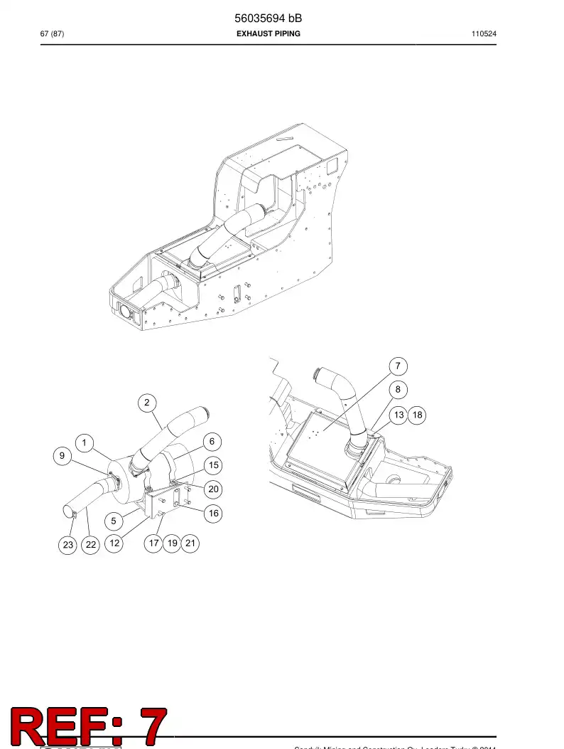 56035830 560 358 30 Cover - Sandvik Technical Drawing