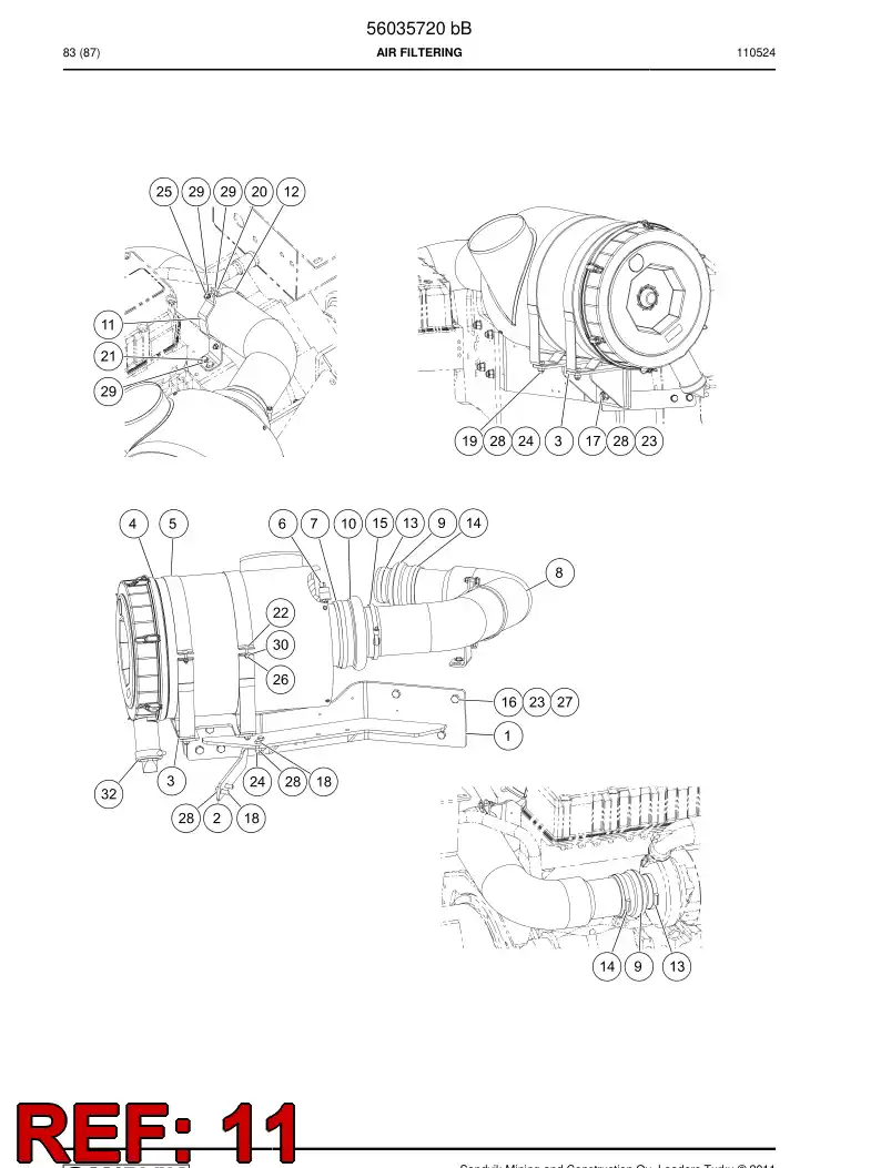 56035991 560 359 91 Plate - Sandvik Technical Drawing