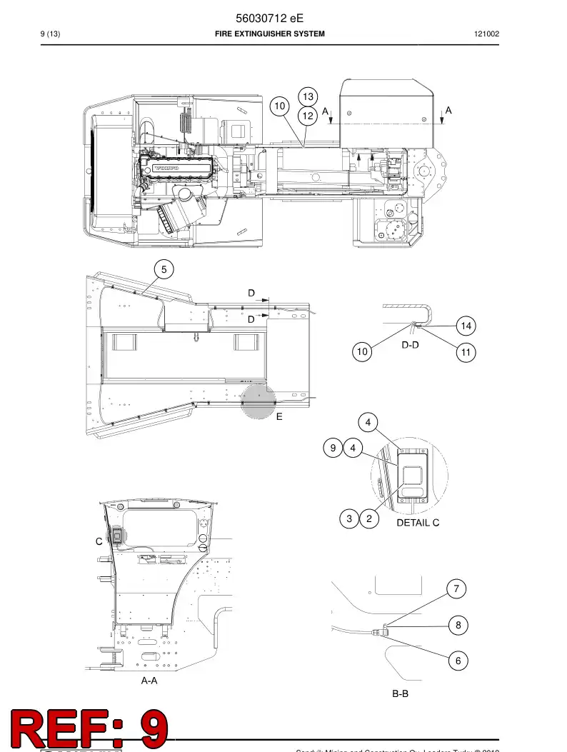 56036217 560 362 17 Supporting block - Sandvik Technical Drawing