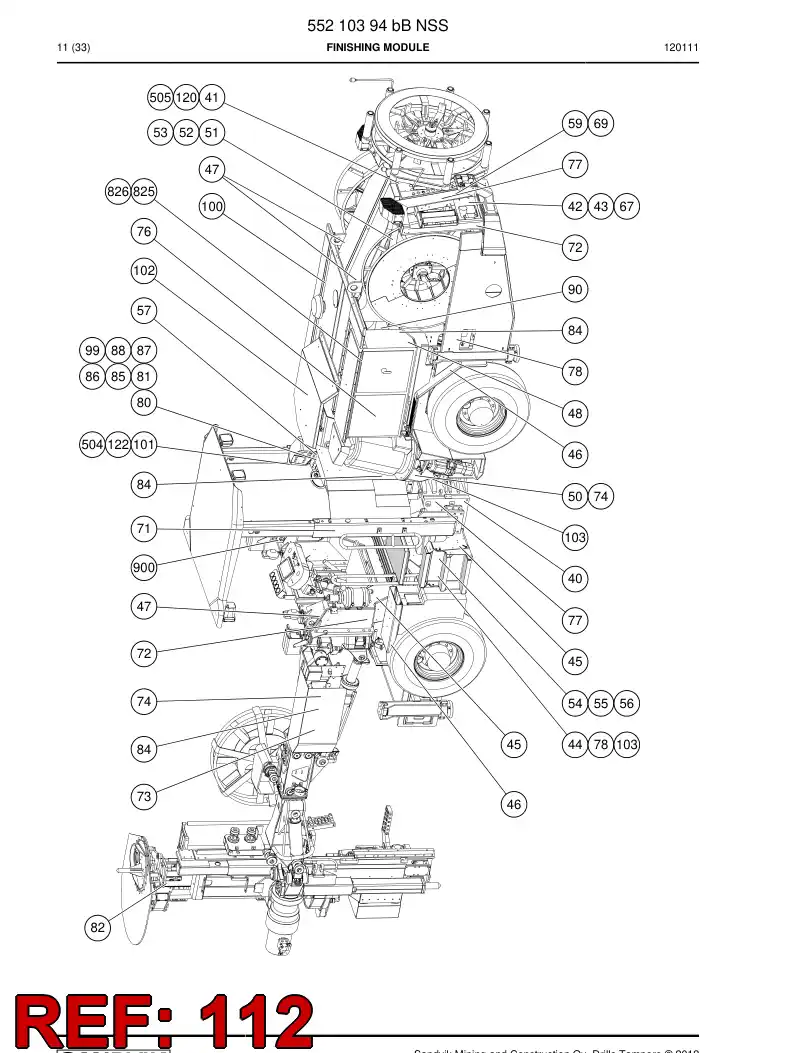 56036826 560 368 26 Sign - Sandvik Technical Drawing