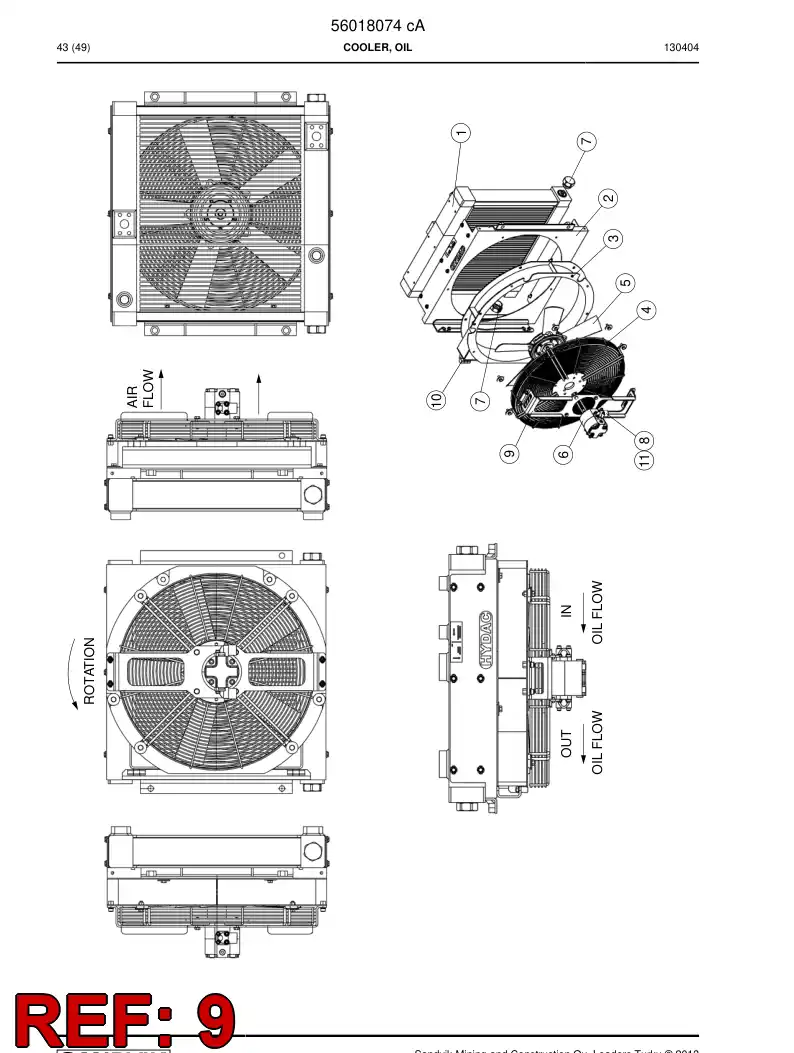 56036885 560 368 85 Supporting block - Sandvik Technical Drawing