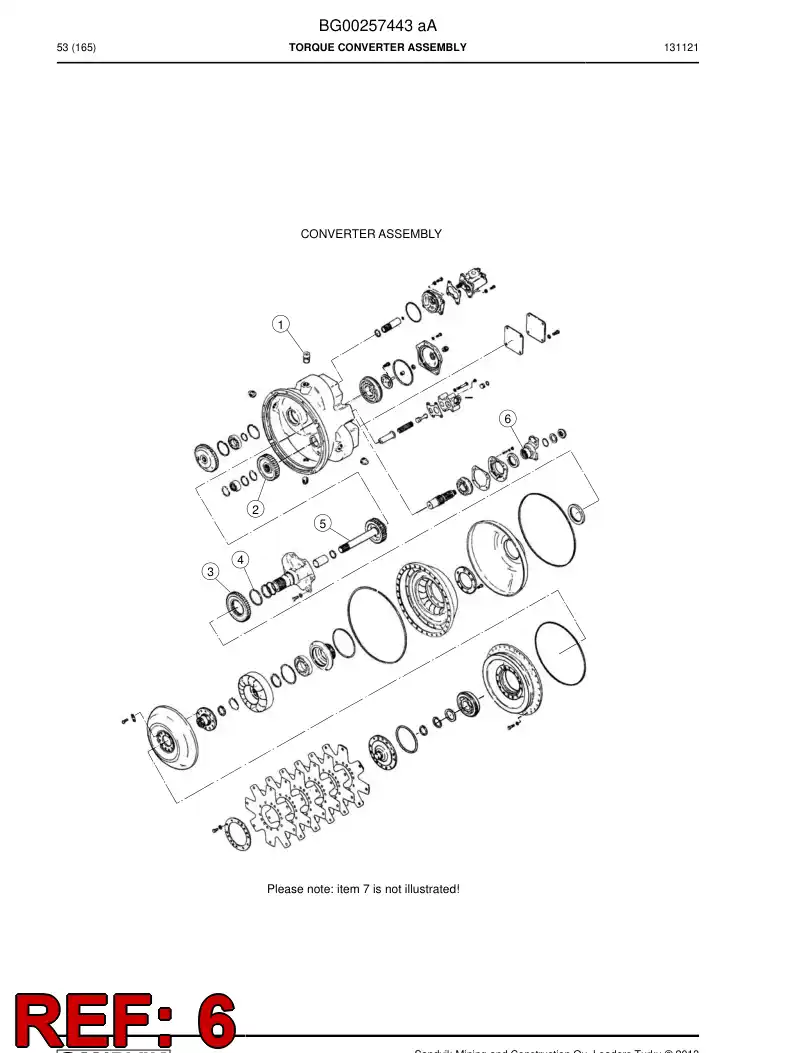56037103 560 371 03 Flange - Sandvik Technical Drawing