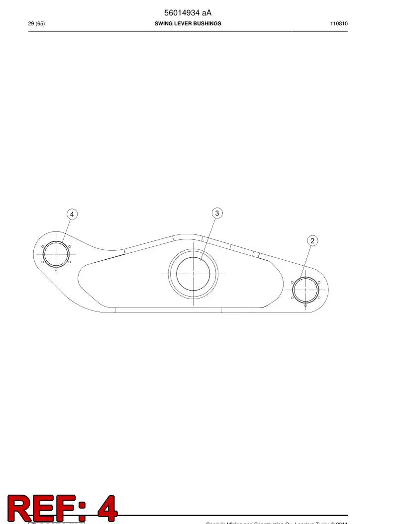 56037259 560 372 59 Bushing - Sandvik Technical Drawing