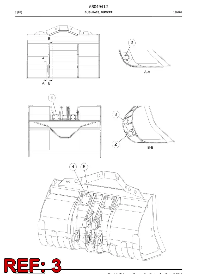 56037306 560 373 06 Bushing - Sandvik Technical Drawing