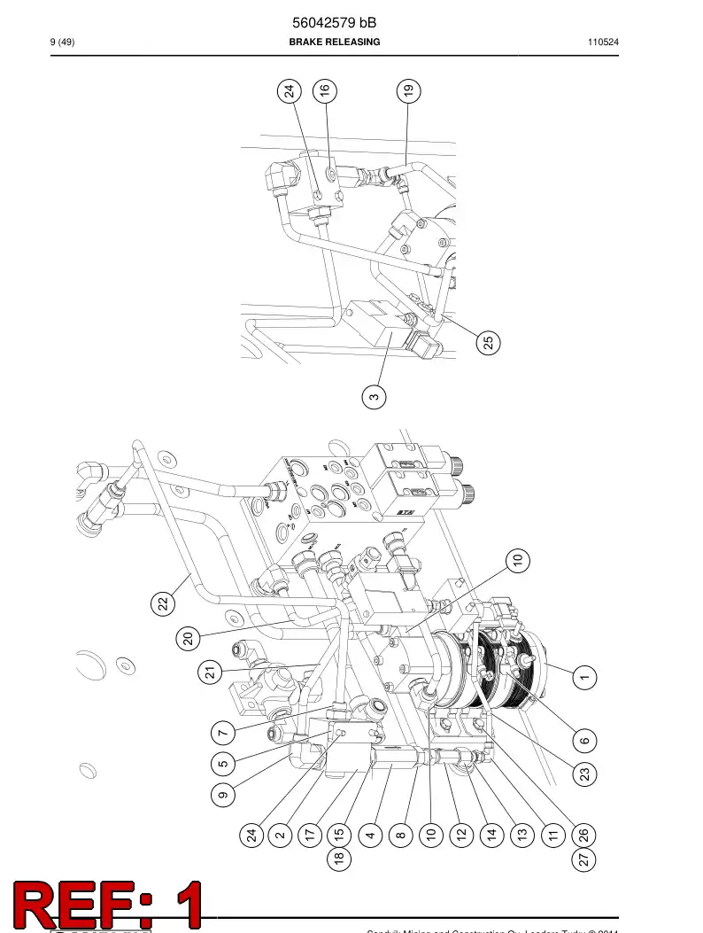 56037533 560 375 33 Hydraulic powerpack - Sandvik Technical Drawing
