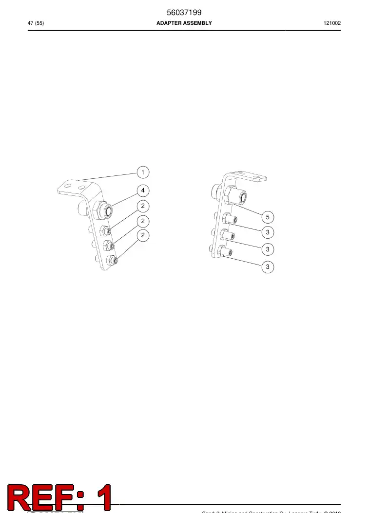 56037534 560 375 34 Supporting block - Sandvik Technical Drawing