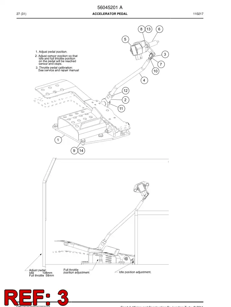 56037851 560 378 51 Clevis - Sandvik Technical Drawing
