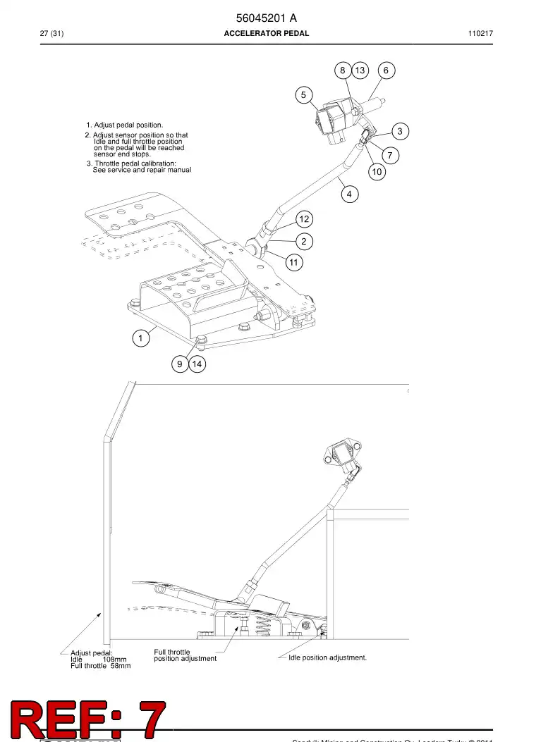 56037852 560 378 52 Pin - Sandvik Technical Drawing
