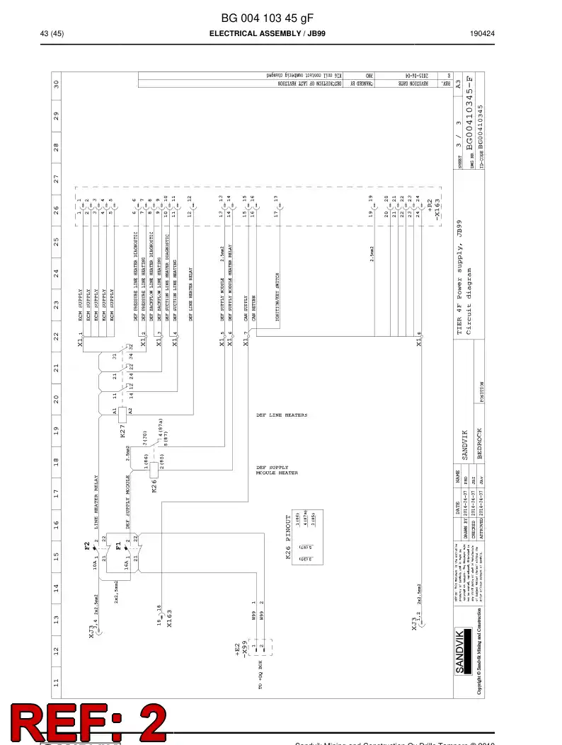 56037895 560 378 95 Ring, Seal - Sandvik Technical Drawing