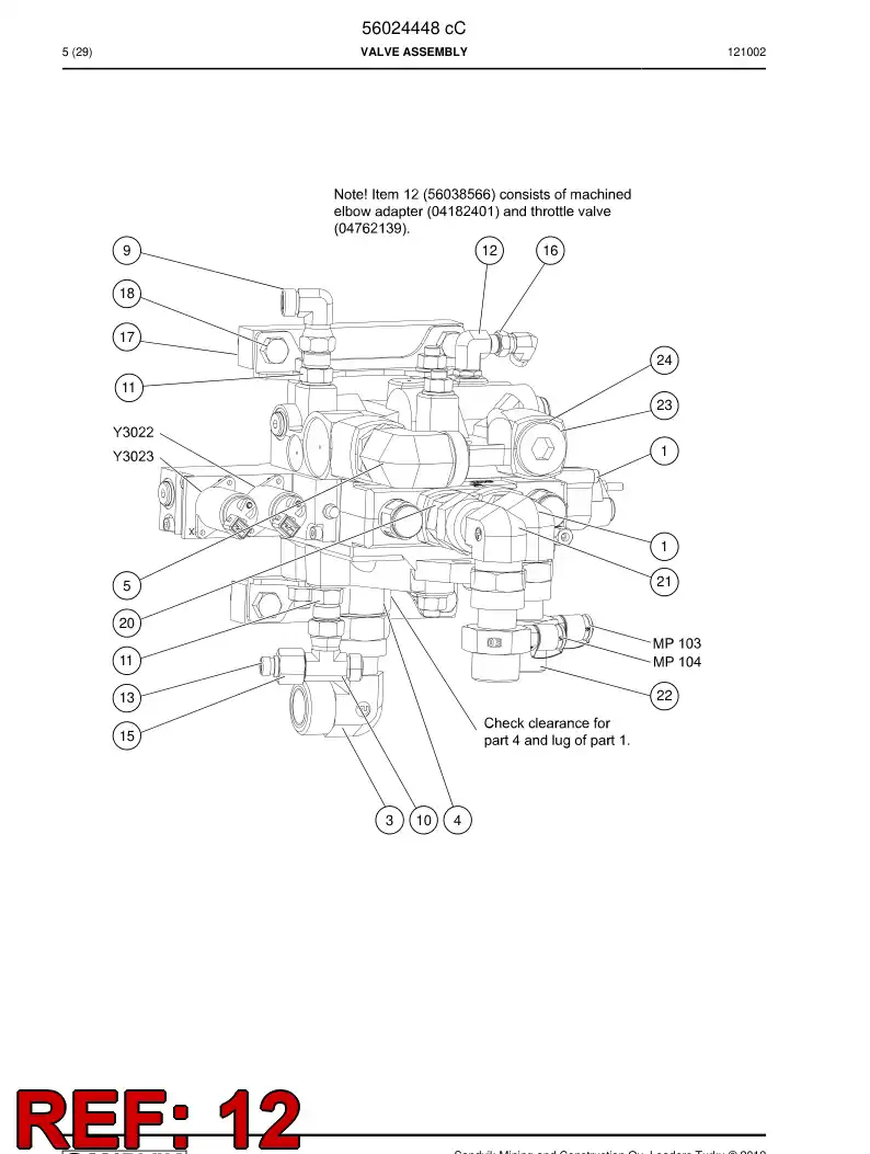 56038566 560 385 66 Connector - Sandvik Technical Drawing
