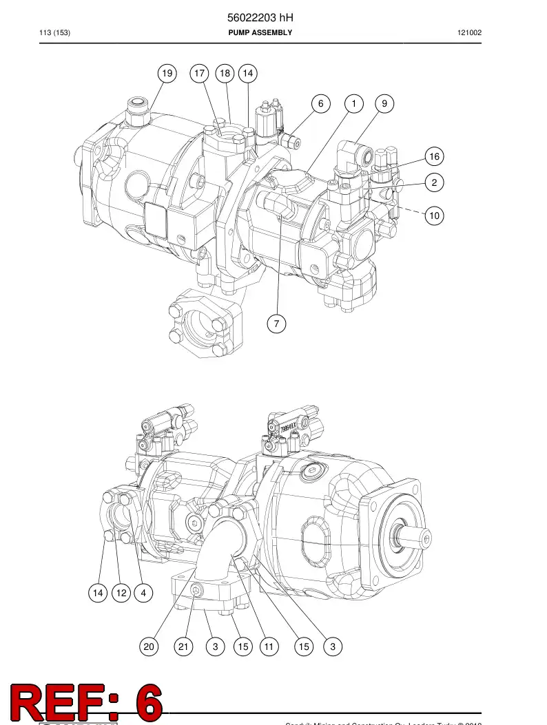 56038618 560 386 18 Connector - Sandvik Technical Drawing