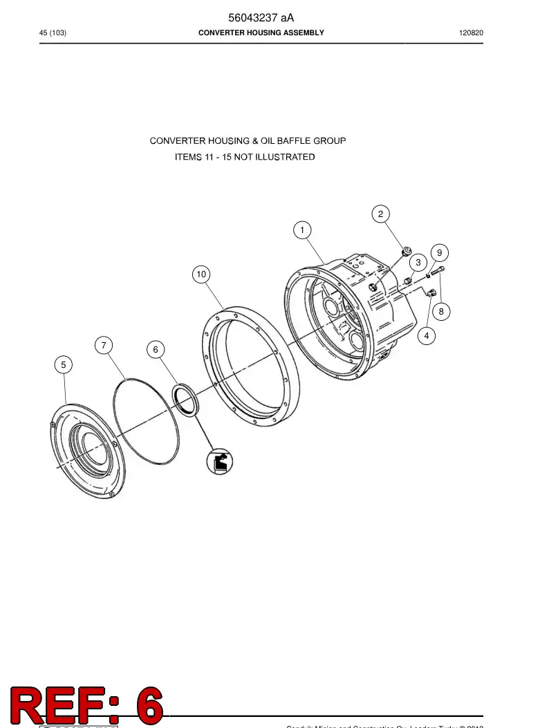 56038769 560 387 69 Seal - Sandvik Technical Drawing