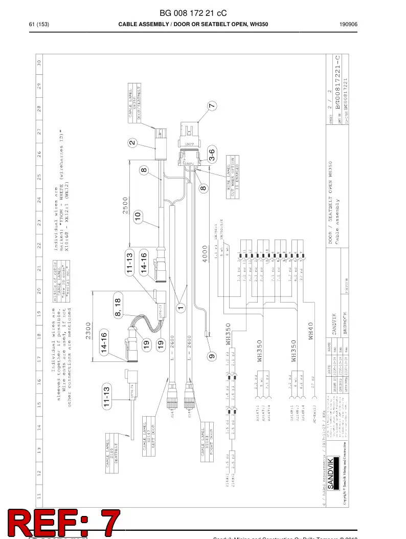 56038779 560 387 79 Connector - Sandvik Technical Drawing