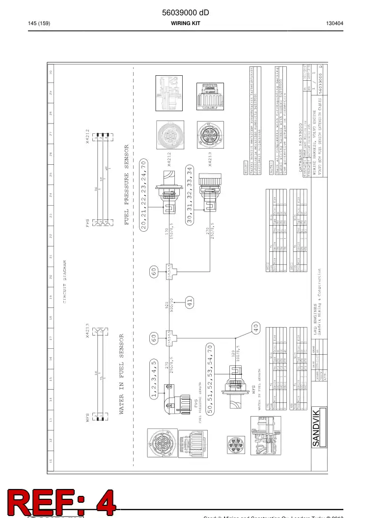 56039373 560 393 73 Seal - Sandvik Technical Drawing