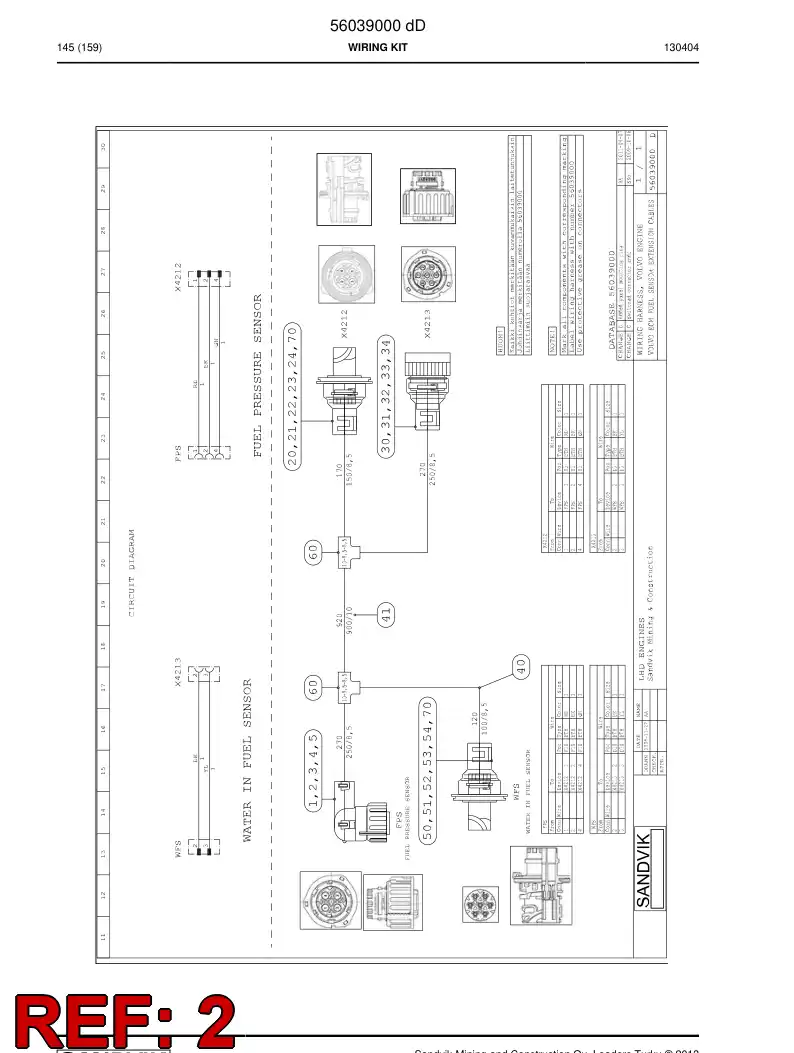 56039375 560 393 75 Housing - Sandvik Technical Drawing