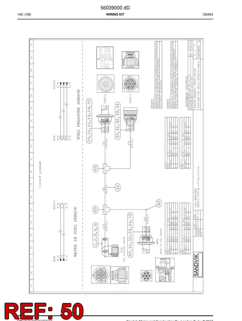 56039383 560 393 83 Connector - Sandvik Technical Drawing