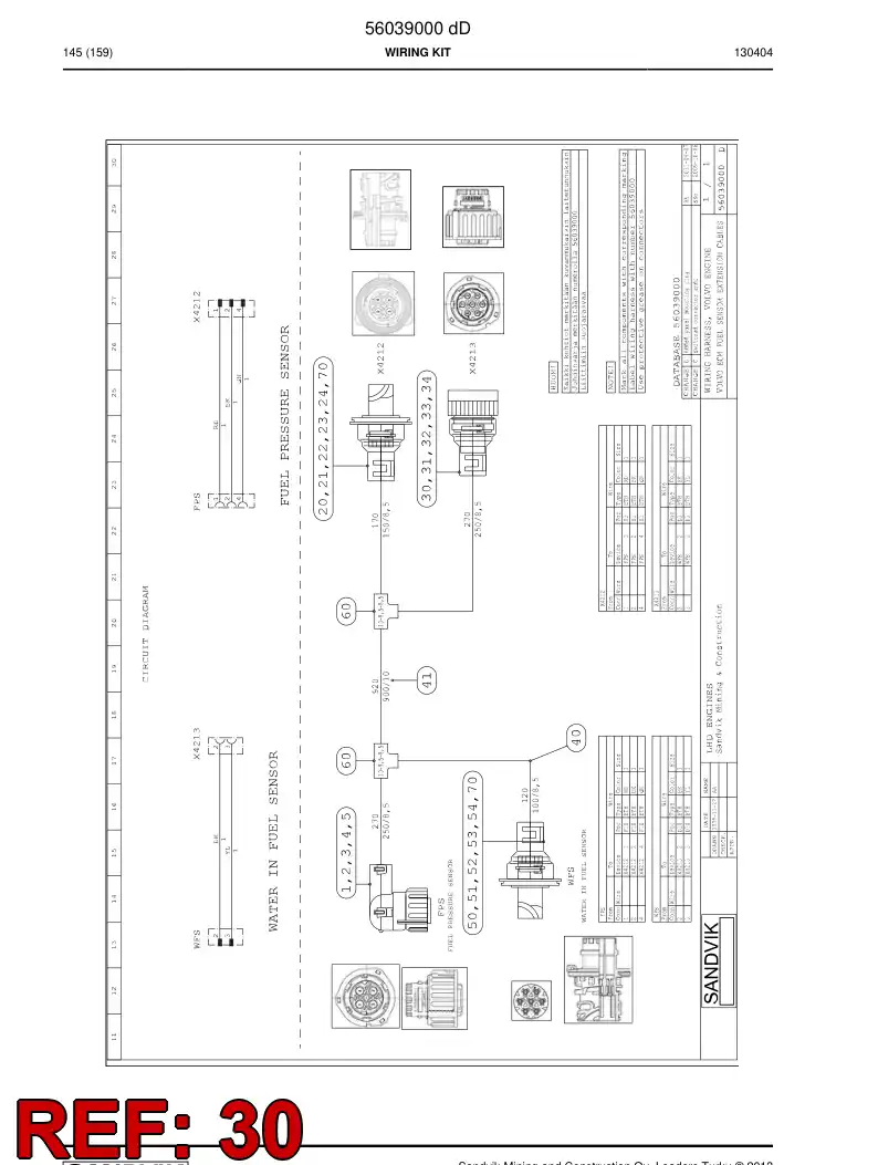 56039384 560 393 84 Connector - Sandvik Technical Drawing