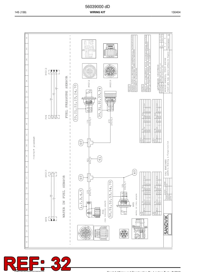 56039407 560 394 07 Contact, Female - Sandvik Technical Drawing