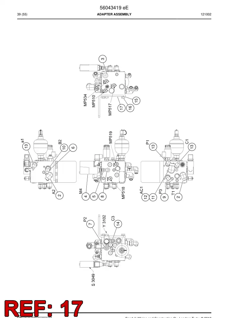 56039720 560 397 20 Plate - Sandvik Technical Drawing