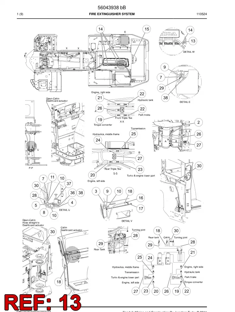 56039808 560 398 08 Screw - Sandvik Technical Drawing