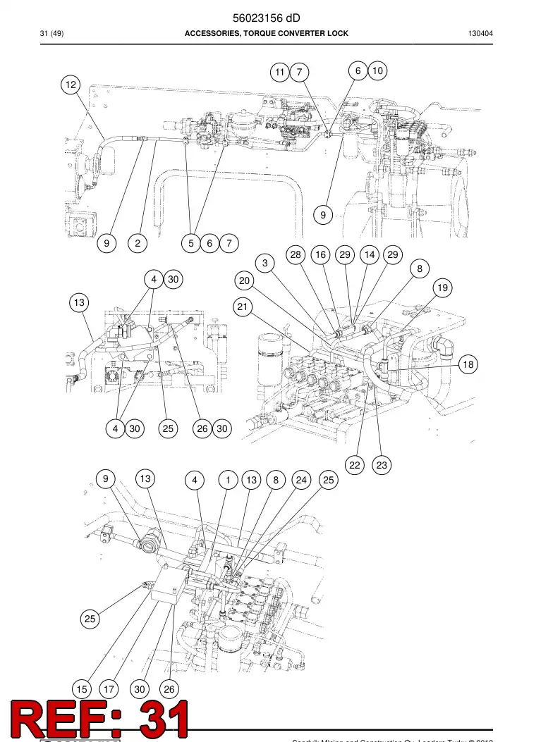 56039987 560 399 87 Harness, Wiring - Sandvik Technical Drawing