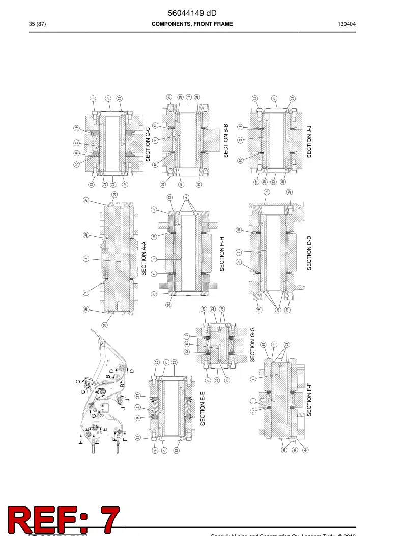 56040176 560 401 76 Ring - Sandvik Technical Drawing