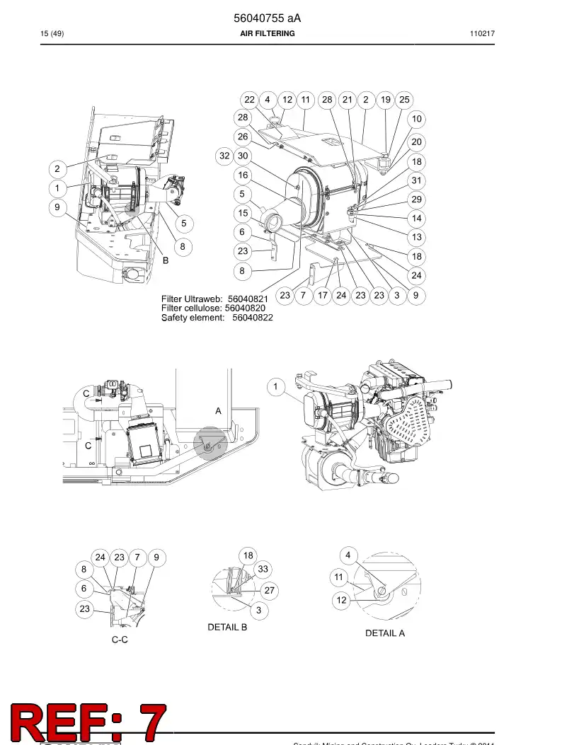 56040626 560 406 26 Supporting block - Sandvik Technical Drawing