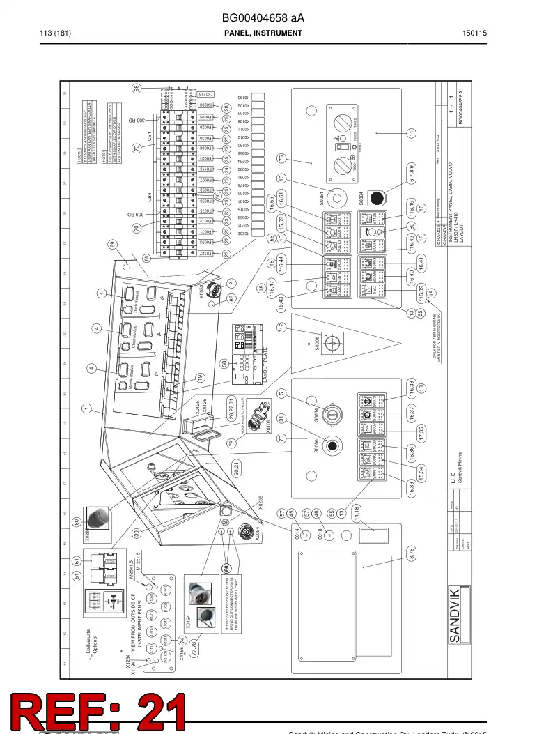 56040629 560 406 29 Connector - Sandvik Technical Drawing
