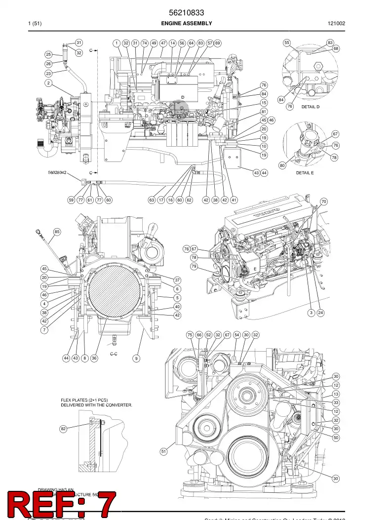 56040727 560 407 27 Supporting block - Sandvik Technical Drawing