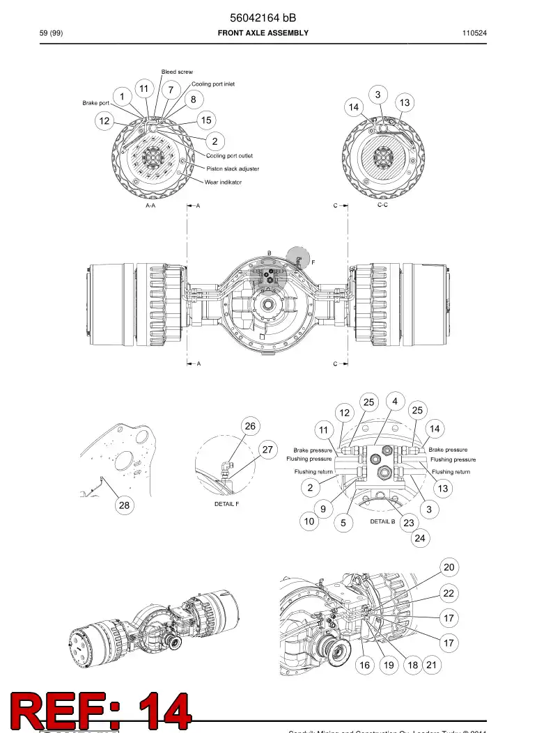 56040833 560 408 33 Pipe - Sandvik Technical Drawing