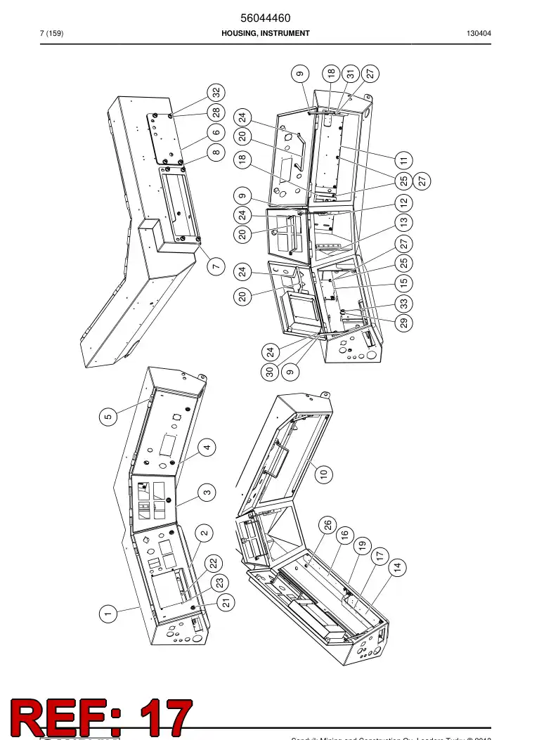 56041237 560 412 37 Plate, Mounting - Sandvik Technical Drawing