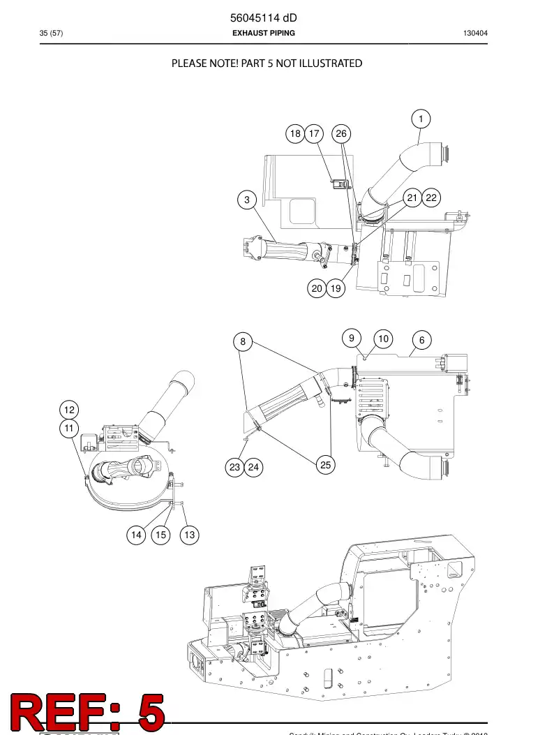 56041244 560 412 44 Plate - Sandvik Technical Drawing