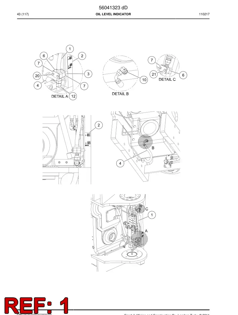56041314 560 413 14 Hose, Measuring - Sandvik Technical Drawing