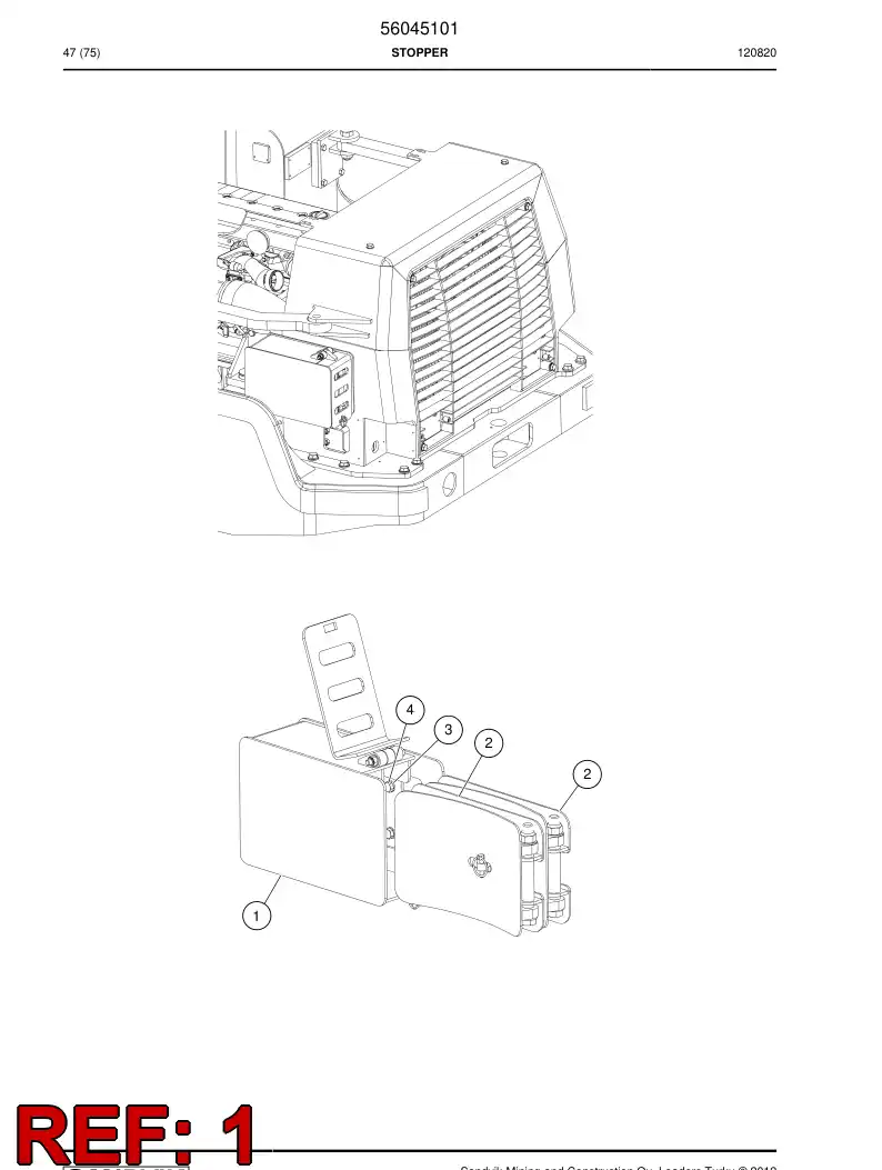 56041781 560 417 81 Bracket - Sandvik Technical Drawing