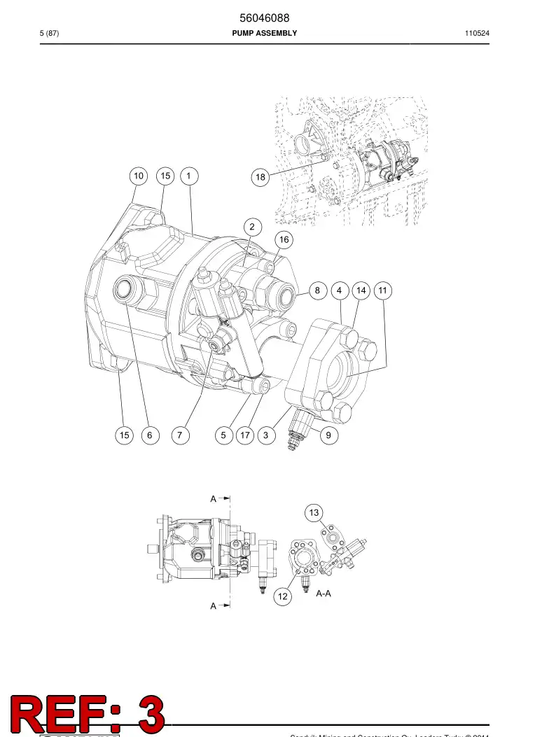 56042532 560 425 32 Suction connection - Sandvik Technical Drawing