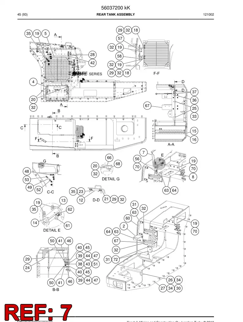 56042661 560 426 61 Cover - Sandvik Technical Drawing