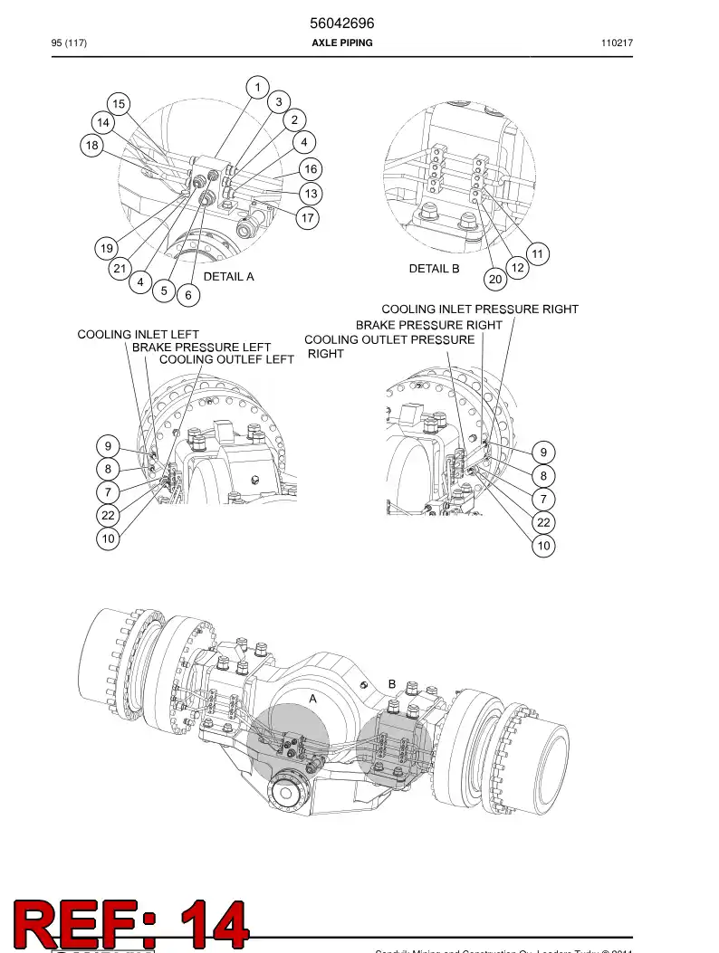 56042703 560 427 03 Pipe - Sandvik Technical Drawing