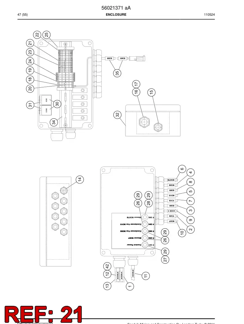 56042739 560 427 39 Terminal - Sandvik Technical Drawing