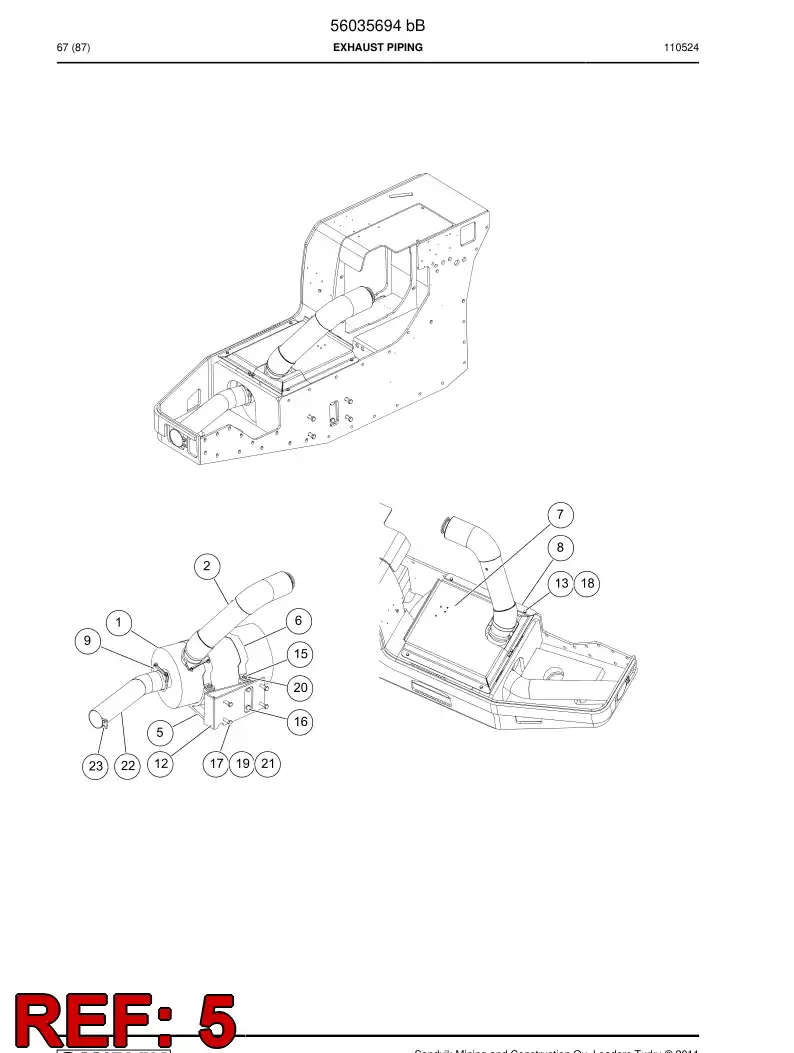 56042921 560 429 21 Supporting block - Sandvik Technical Drawing