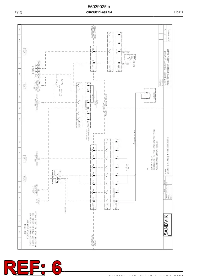 56042981 560 429 81 Connector - Sandvik Technical Drawing
