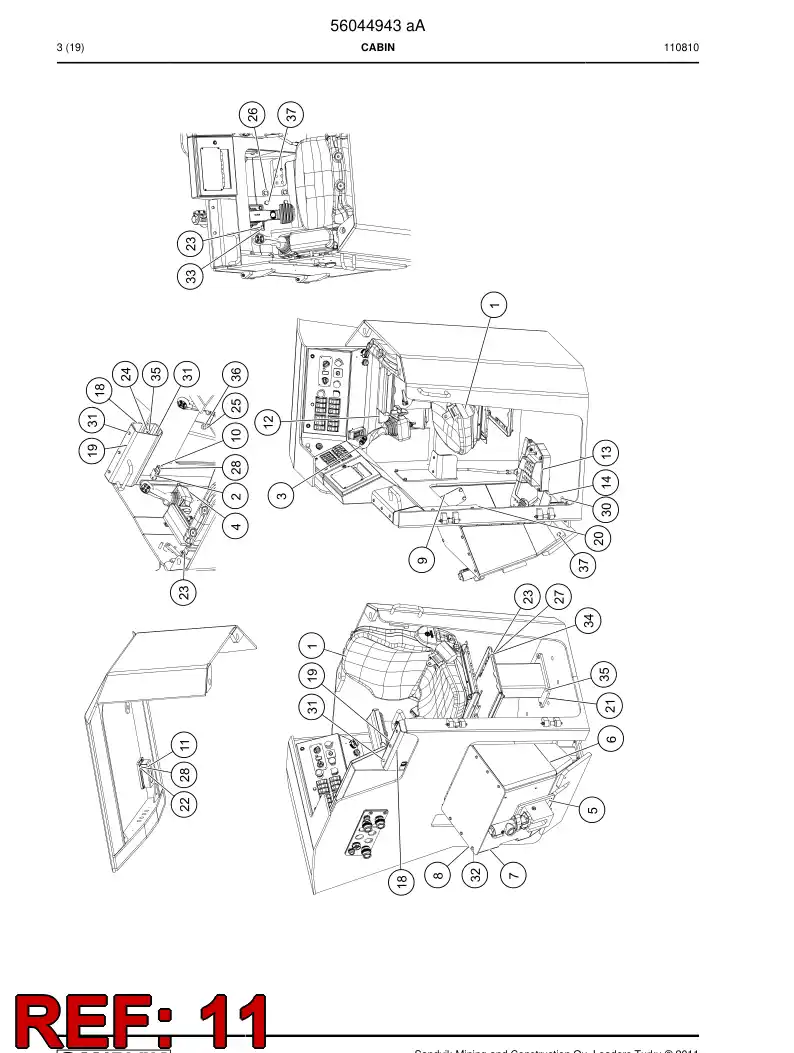 56043103 560 431 03 Housing - Sandvik Technical Drawing