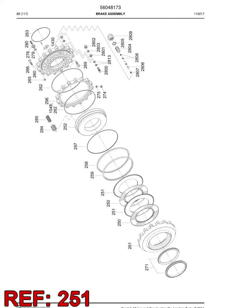 56043248 560 432 48 Disc, Brake - Sandvik Technical Drawing