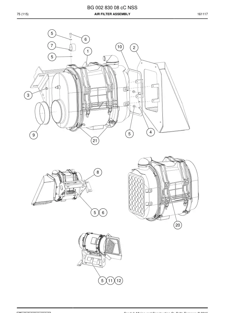 56043457 560 434 57 Latch - Sandvik Technical Drawing