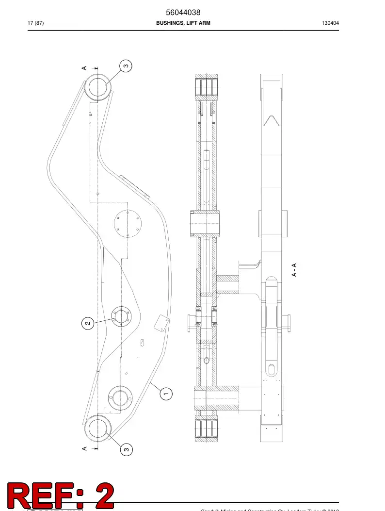 56043822 560 438 22 Bushing - Sandvik Technical Drawing