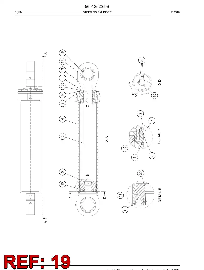 56043899 560 438 99 O-ring - Sandvik Technical Drawing