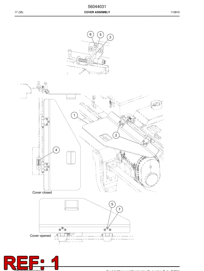 56044032 560 440 32 Cover - Sandvik Technical Drawing