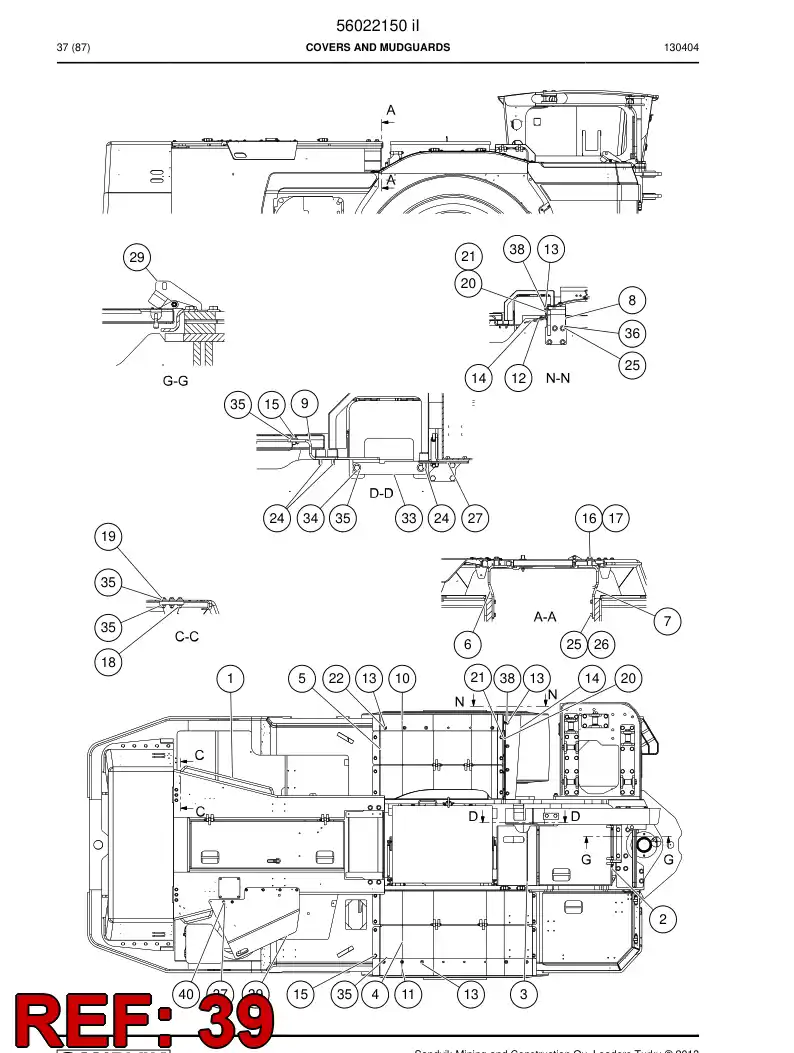56044223 560 442 23 Cover - Sandvik Technical Drawing