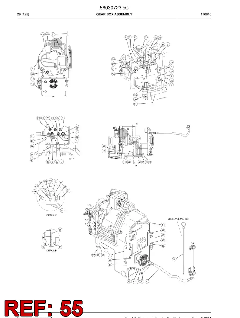 56044292 560 442 92 Hose - Sandvik Technical Drawing